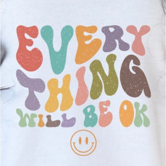 What if it all works out mental health crewneck sweatshirt oversized large - Picture 6 of 11